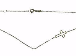 Picture of Fashion crew-neck Necklace with Cross gr 2,1 White Gold 18k for Woman 