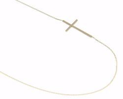 Picture of Fashion crew-neck Necklace with Cross gr 2,5 White Gold 18k for Woman 