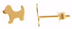Imagen de Pendientes de Lóbulos Moda Perro gr 0,85 Oro amarillo 18kt para Mujer 