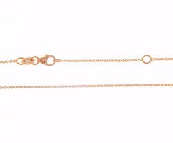 Picture of Cable Rolo Chain Necklace Rose Gold 18 kt cm 50 (19,7 in) Unisex Woman Man 