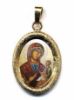 Imagen de Medalla Virgen con Niño 19x24 mm plata y esmalte