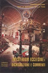 Picture of Dichiarazione Mysterium Ecclesiae (24 giugno 1973). Testo latino e italiano. Commenti Congregazione per la Dottrina della Fede