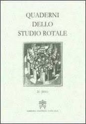 Imagen de Quaderni dello Studio Rotale, Vol. 18 (2011) Tribunale della Rota Romana