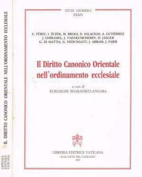 Immagine di Il diritto canonico orientale nell' ordinamento ecclesiale