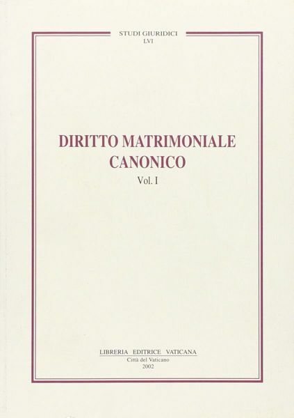 Immagine di Diritto matrimoniale canonico Volume 1