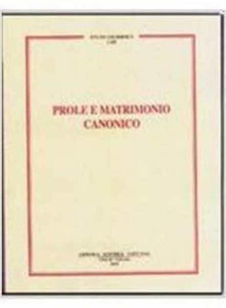 Picture of Prole e matrimonio canonico