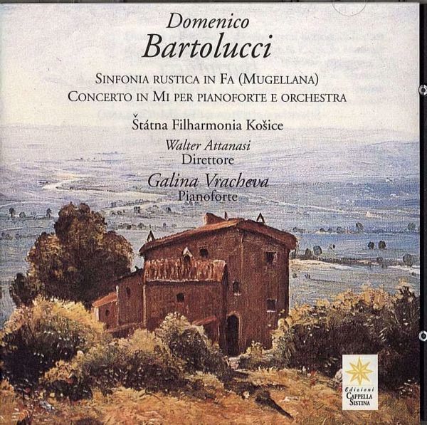 Immagine di Sinfonia rustica in Fa (Mugellana). Concerto in Mi per pianoforte e orchestra. Statna Filharmonia Kosice. Domenico Bartolucci CD Domenico Bartolucci