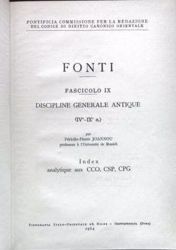 Picture of Index analytique au CCO, CSP, CPG par Pierre Joannou Pontificia Commissio ad Redigendum Codicem Iuris Canonici Orientalis