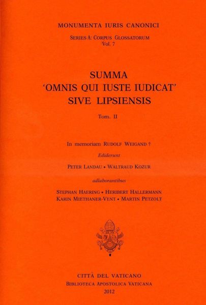 Immagine di Summa " Omnis qui iuste iudicat "sive Lipsiensis, III Peter Landau, Waltraud Kozur, Karin Miethaner-Vent