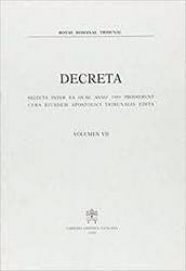 Imagen de Decreta selecta inter ea quae anno 1984 prodierunt cura eiusdem Apostolici Tribunalis edita. Volumen II anno 1984 Rotae Romanae Tribunal