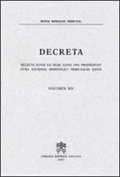 Picture of Decreta selecta inter ea quae anno 1986 prodierunt cura eiusdem Apostolici Tribunalis edita. Volumen IV anno 1986 Rotae Romanae Tribunal