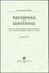 Immagine di Decisiones Seu Sententiae Anno 1963 Vol. 55 Rotae Romanae Tribunal