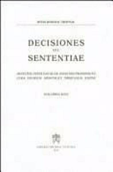 Immagine di Decisiones Seu Sententiae Anno 1978 Vol. 70 Rotae Romanae Tribunal