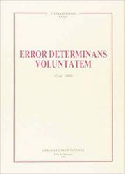 Picture of Error determinans voluntatem (Can. 1099)