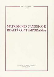Picture of Matrimonio canonico e realtà contemporanea