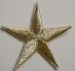 Picture of Embroidered Star Applique 2,8 inch in Satin fabric by Chorus - - Gold & Silver