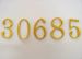 Picture of 1,4 inch Thermo-adhesive Embroidered Letters and Numbers by Chorus - Gold