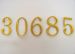 Picture of 2 inch Thermo-adhesive Embroidered Letters and Numbers by Chorus - Gold