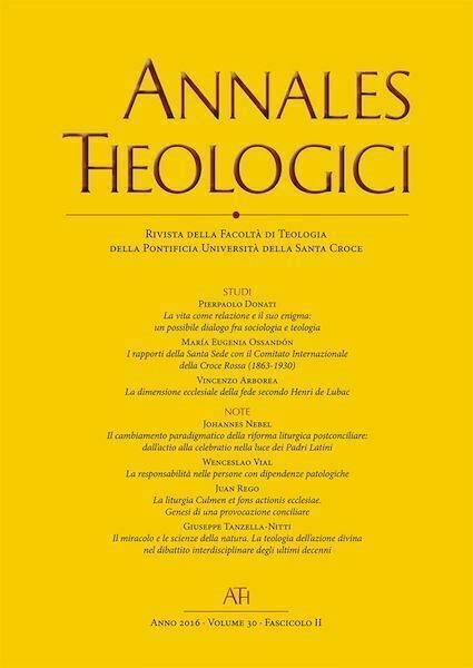 Immagine di Annales Theologici - Abbonamento 2020