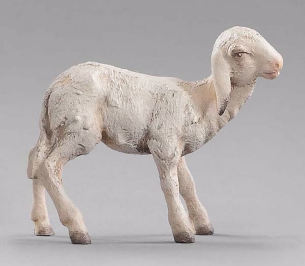Picture of Lamb standing cm 12 (4,7 inch) Hannah Alpin dressed Nativity Scene in Val Gardena wood