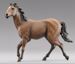 Immagine di Cavallo marrone che corre cm 12 (4,7 inch) Presepe vestito Hannah Alpin Statua in legno Val Gardena