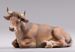 Picture of Ox lying cm 12 (4,7 inch) Hannah Alpin dressed Nativity Scene in Val Gardena wood