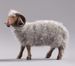 Picture of Grey Ram with wood cm 12 (4,7 inch) Hannah Alpin dressed Nativity Scene in Val Gardena wood