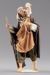 Picture of Shepherd with lamb cm 12 (4,7 inch) Hannah Orient dressed nativity scene Val Gardena wood statue with fabric dresses 
