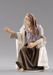 Immagine di Pastore inginocchiato cm 12 (4,7 inch) Presepe vestito Hannah Orient statua in legno Val Gardena abiti in tessuto