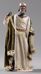 Picture of Balthazar Black Wise King cm 12 (4,7 inch) Hannah Orient dressed nativity scene Val Gardena wood statue with fabric dresses 