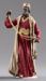 Immagine di Baldassarre Re Magio Moro cm 12 (4,7 inch) Presepe vestito Hannah Orient statua in legno Val Gardena abiti in tessuto