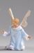Picture of Little Angel  cm 12 (4,7 inch) Hannah Orient dressed nativity scene Val Gardena wood statue with fabric dresses 