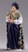 Imagen de Gaspar Rey Mago Blanco cm 12 (4,7 inch) Pesebre vestido Hannah Alpin estatua en madera Val Gardena trajes de tela