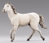 Picture of White Horse running Hannah Alpin Nativity 14 cm (5,5 inch) rustic wood & fabric