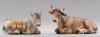 Picture of Ox lying Hannah Alpin Nativity 14 cm (5,5 inch) rustic wood & fabric