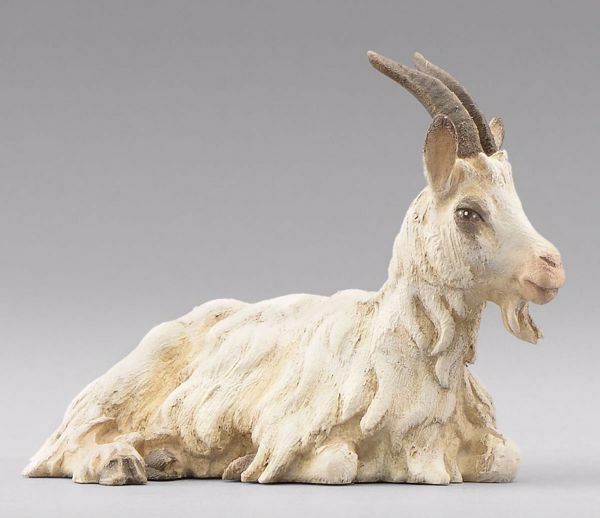 Imagen de Cabra acostada Belén Hannah Alpin 14 cm campesino madera y tela