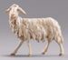Picture of Sheep looking leftwards cm 14 (5,5 inch) Hannah Alpin dressed Nativity Scene in Val Gardena wood