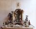 Picture of Donkey Standing cm 12 (4,7 inch) Immanuel dressed Nativity Scene oriental style Val Gardena wood statue