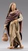 Immagine di Donna in piedi con brocca Presepe Immanuel 12 cm palestinese legno e stoffa