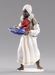 Picture of Moor Servant of the Three Kings cm 55 (21,7 inch) Hannah Orient dressed nativity scene Val Gardena wood statue with fabric dresses 