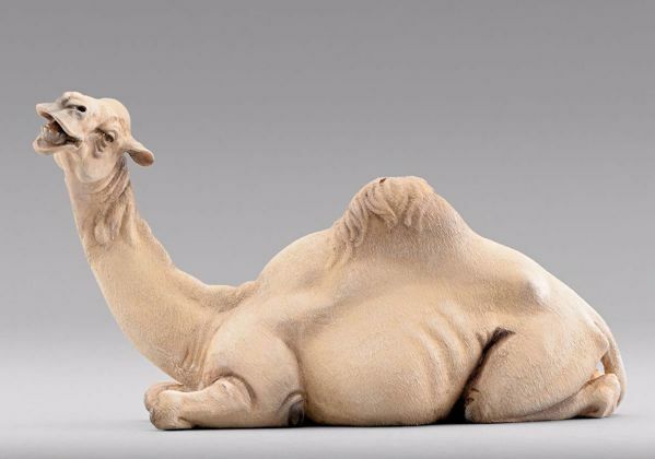 Immagine di Cammello sdraiato Presepe Hannah Alpin 40 cm tirolese legno e stoffa