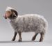 Picture of Grey Ram with wood cm 40 (15,7 inch) Hannah Alpin dressed Nativity Scene in Val Gardena wood