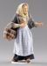 Picture of Elderly Woman with basket cm 40 (15,7 inch) Hannah Alpin dressed nativity scene Val Gardena wood statue fabric dresses