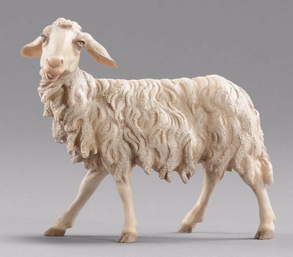 Picture of Sheep (left) Hannah Alpin Nativity 40 cm (15,7 inch) rustic wood & fabric