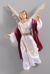 Picture of Glory Angel cm 40 (15,7 inch) Hannah Orient dressed nativity scene Val Gardena wood statue with fabric dresses 