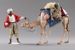 Picture of Cameleer with Camel Group 2 pieces cm 40 (15,7 inch) Hannah Orient dressed nativity scene Val Gardena wood statues with fabric dresses 