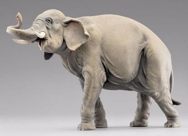 Immagine di Elefante in piedi Presepe Hannah Orient 40 cm orientale legno e tessuto