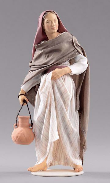 Picture of Woman with Jug Hannah Orient Nativity 14 cm (5,5 inch) palestinian wood & fabric