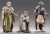 Picture of White Wise King kneeling Immanuel Nativity 14 cm (5,5 inch) middle eastern wood & fabric