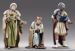 Picture of Caspar White Wise King kneeling cm 14 (5,5 inch) Immanuel dressed Nativity Scene oriental style Val Gardena wood statue fabric clothes
